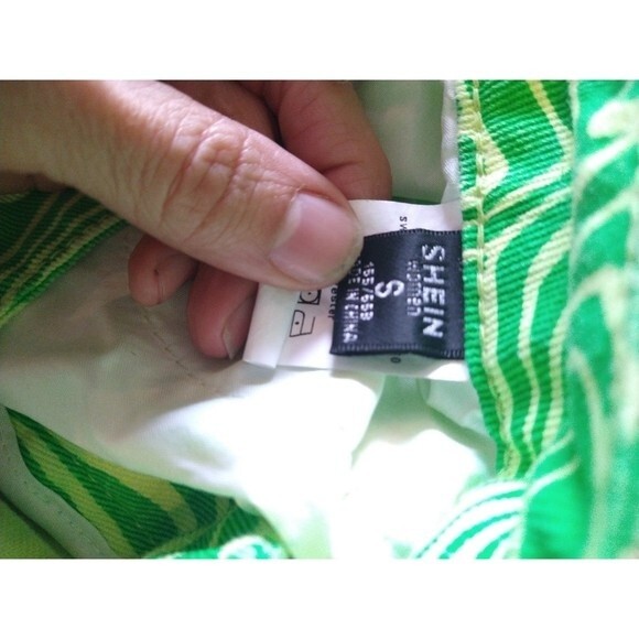 Shein Retro pants Small Green Hippie Retro Y2K Vintage Look - Picture 7 of 7